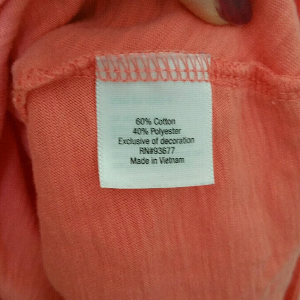 St Johns Bay Coral Sleeveless Peplum Top sz M - Picture 5 of 5